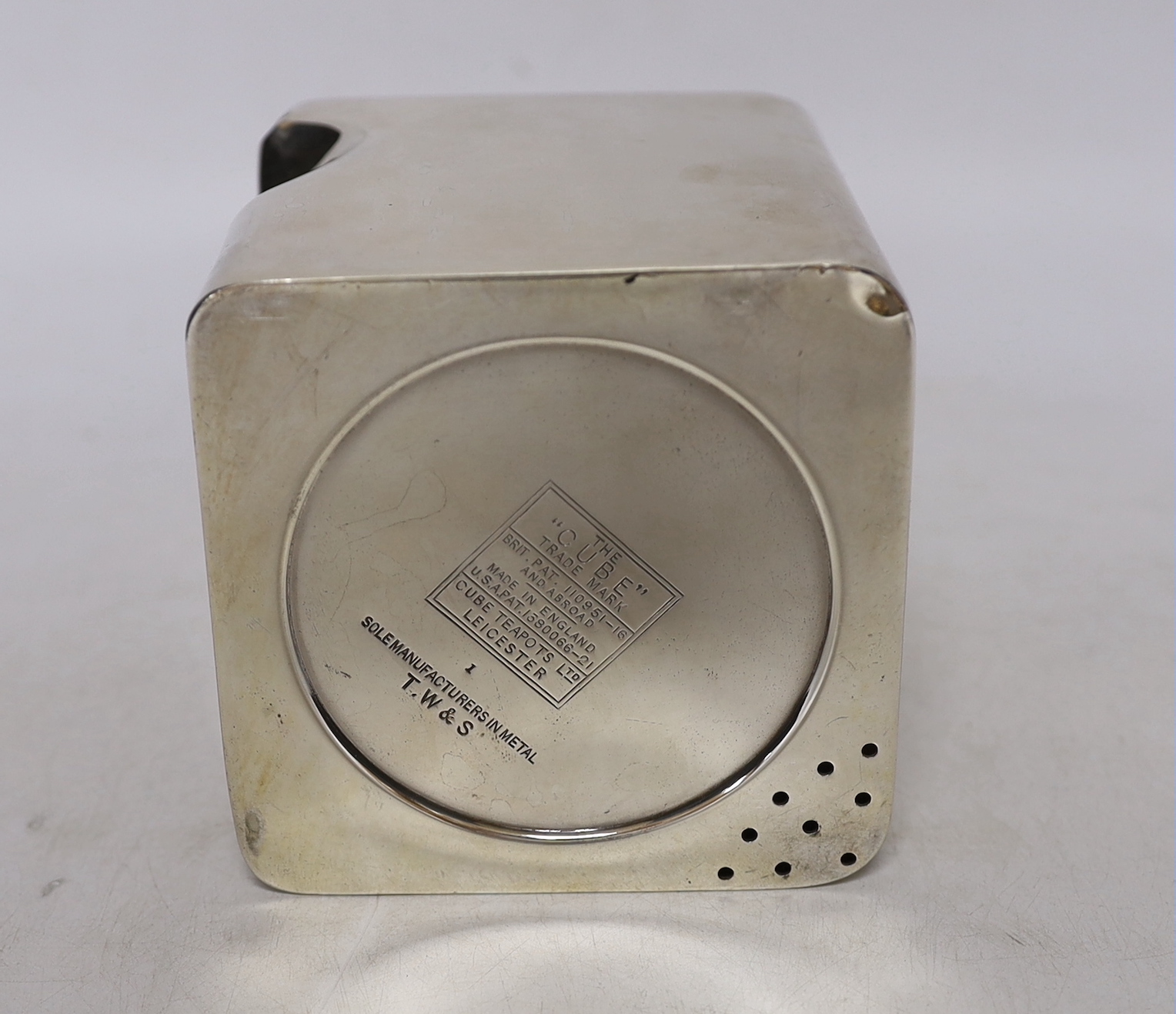 A silver plated Art Deco 